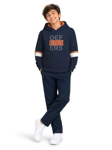 Image of HELLCAT Trendy Printed Cotton Blend Hoodie T-shirt Jogger Trackpant Clothing Set for Boys - Pack of 1