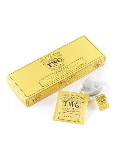 �yTWG Tea�zBlack Chai Tea�b�e�B�[�o�b�O 2.5g×15�b�X�p�C�X����R�N�[���g���b�~�̃~���N�e�B�[�ɂ��œK�b� �M�t�g