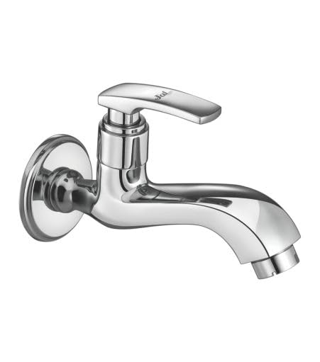 JAL Jhelum Bib Tap Long Body with Foam Flow Without Flange 15 mm Faucet | Bathroom Taps | Durable & Reliable Premium Material | Stainless Steel Faucet with Chrome Finish | Anti Rust 9636