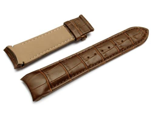 Image of RAYYN TOTTES02 COMPATIBLE FOR TISSOT COUTURIER 1853 & OTHER MODELS WATCHES Genuine Leather Watch Strap (Brown)