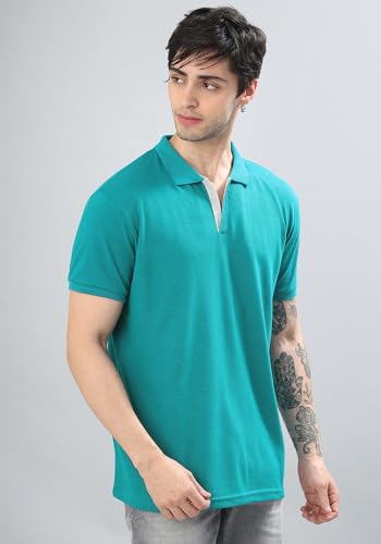 Image of Wear Your Opinion Solid Cotton Rich Polo T Shirt | Collar Tshirts | Half Sleeves | Plain-Regular Fit (Available in Plus Size)