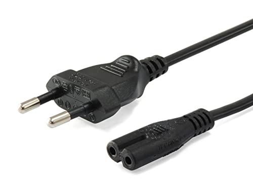 Equip 112161 - Cavo Di Alimentazione Iec, C7 A 2 Pin, 3 M, Colore: Nero
