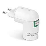【E14 Base para Lámpara】Enchufe de la UE a E14 LED bulbos de lámpara adaptador convertidor.Adecuado para LED,halógeno,lámpara de la bombilla CFL Light.