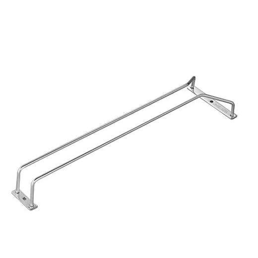 Dianoo Sous Le Rack Porte-verres Porte-verre à Vin Grillage En Acier Inoxydable 15.8inch 1 Rangée