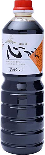 心からあまくち 甘口しょうゆ 1L×2本 国内産大豆100% 使用