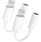 Aux Cord for iPhone 11 12 13, 3.3ft White [Apple MFi Certified] Lightning to 3.5mm AUX Audio Cable Compatible with iPhone 13 12 11 XS XR X 8 7 6 for Home Car Stereo/Headphone/Speaker, Support All iOS