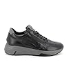 IGI&Co Sneakers Uomo in Pelle Nera con Plantare Memory Foam, Scarpe Casual Sportive con Suola in Gomma Grigia, Stile Alto Collo 8640600 Seth (Sistema Taglie Calzature EU, Adulto, Numero, Media, 45)