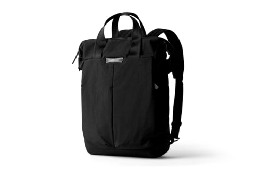 Image of Bellroy Tokyo Totepack, Convertible Backpack Tote Bag - Raven | Water-resistant woven convertible backpack and tote bag for work and everyday carry