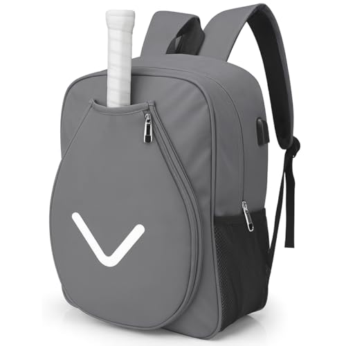 Bolsa Mochila Raquete Esportiva Beach Tenis Squash Raqueteira Mala Tippi (CINZA)