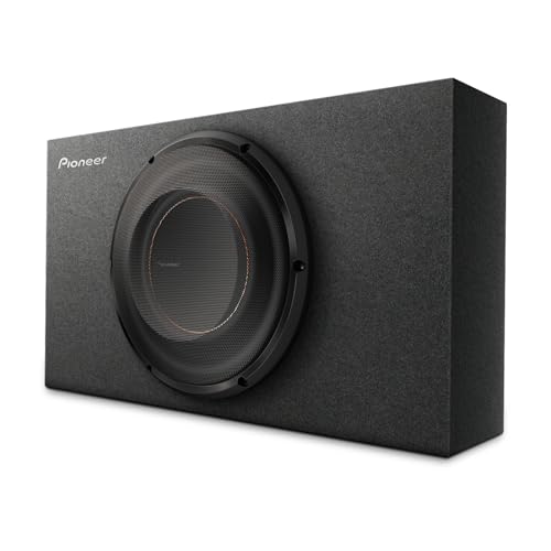 PIONEER D-Series TS-D10LB 10” High Performance Subwoofer – 1300W Max, Pre-Loaded Enclosure, Hard-Hitting Low End