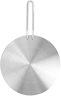 Stainless Steel Heat Diffuser Induction Diffuser Plate for Electric Gas Stove Glass Induction Cooktop Cooking Induction Adapter Hob Ring Plate (24cm)