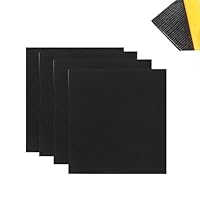 Zayejod Schaumstoffplatte NBR Selbstklebende, Garagen Wandschutz, Moosgummi, Gummiplatte Dämmmatte Auto Möbel, Antivibration rutschfest Schalldämmung -4pcs,Dicke 5mm,30x20cm