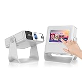 【TouchScreen/Built-in APPs/Auto Focus Keystone】Smart Portable Projector with Touch Tablet, 4K Support Outdoor Proyector, WiFi6 Bluetooth for Home Theater/Gaming/Outdoor (180° Stand & 250')