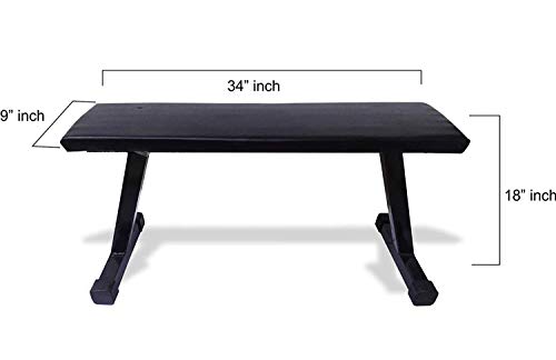 Image of 290 kg Capacity Weight Flat Gym Bench Home Workout Multipurpose Exercise Bench Press Weight Strength Training