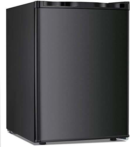 Antarctic Star Upright Freezer 2.1 Cu.ft, Compact Mini Freezer with Reversible Single Door, Temperature Control, Removable Shelves, Small freezer Stainless Steel for Dorms Home Office, Black on Fridge.com
