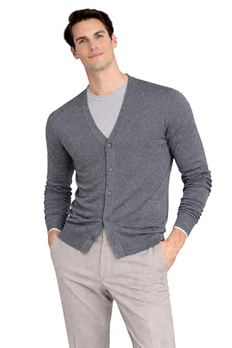 State Cashmere Men's Pure Cashmere Cardigan Sweater