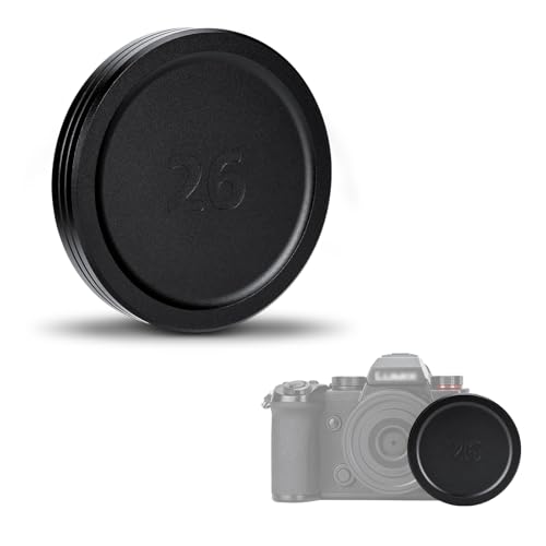 Tapa de lente de aleación de aluminio para objetivo LUMIX S 26mm f8 (montura Leica L), cubierta protectora ligera y duradera anti-polvo para cámara Panasonic LUMIX S 26mm f/8 con interior suave EVA