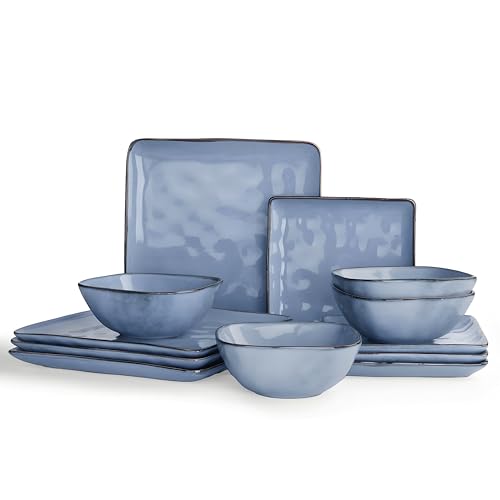 Richmount Steingut Geschirrset 4 Personen, Serie Ocean 12-tlg...