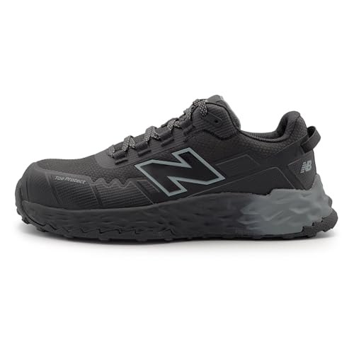 New Balance New Balance Fresh Foam Cremorne Composite Toe Safety Shoes for Men - Non Slip, Electrical Hazard - Black/Grey, Low Rise