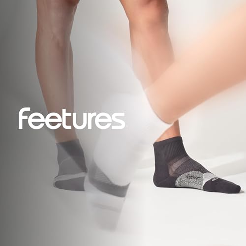 Image of Feetures Elite Light Cushion Quarter Solid - Sport Sock with Targeted Compression