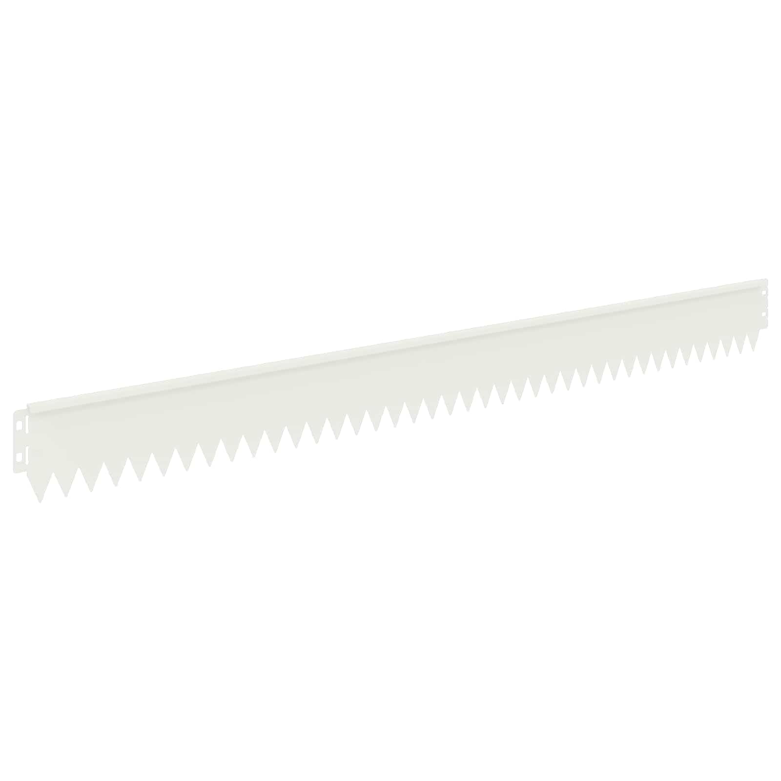 Gazonrand 30 szt. 103 x 10 cm stal biała