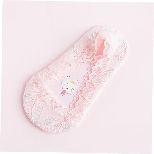 3pairs Girls Ankle Socks Invisible Socks Ruffle Design No-slip Breathable for Running Shoes Canvas Random Color3