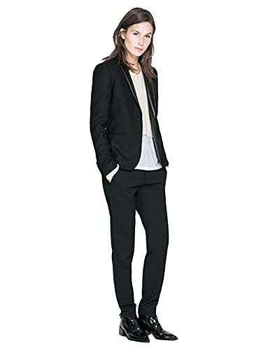 Costume décontracté femme veste de banquet pantalon affaires simple boutonnage chic
