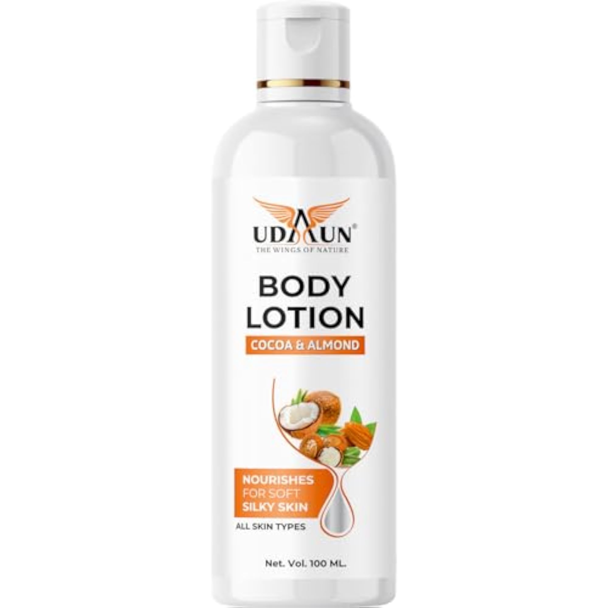 Udaun Cocoa Butter Body Lotion for Dry Skin, 100ml