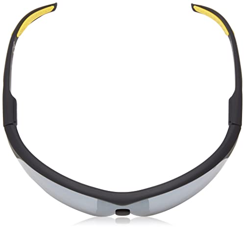 IRONMAN Men's Tenacity Sunglasses Wrap, Matte Black and Yellow, 52 mm4