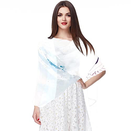 Foulard mousseline de soie femme rétro écharpe motif œuf chic