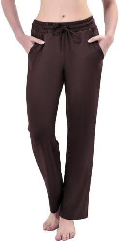 Ipletix Jogginghose Damen Sporthose Trainingshose mit Taschen | Hohe Taille,Kordelzug,Weites Bein,Lang Freizeithose