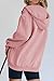 PRETTYGARDEN Women's 2025 Zip Up Y2K Hoodies Casual Long Sleeve Sweatshirts Fall Winter Track Jackets with Pockets (Pink,Medium)