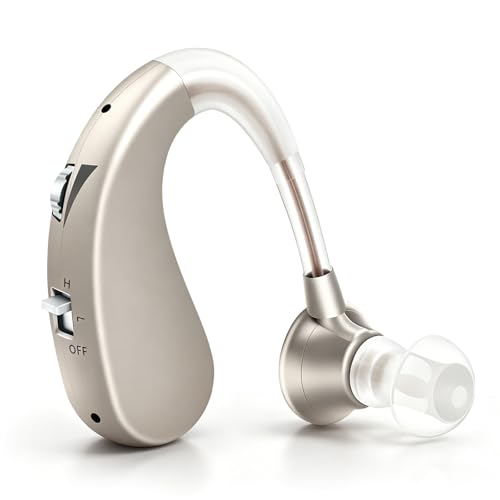 LANSOUND dispositivo con reducción digital de ruido, ganchos para las orejas flexibles de TPE para una comodidad óptima, Type-C, autonomía de hasta 40 horas (1 Unidad – Válido para cualquier oído)
