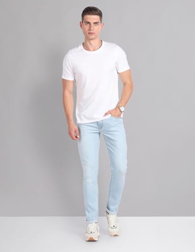Image of Arvind AD Blue Skinny Fit Jeans