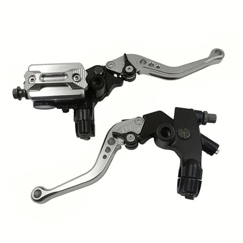 Levier frein d'embrayage moto 22mm argent avec maitre-cylindre