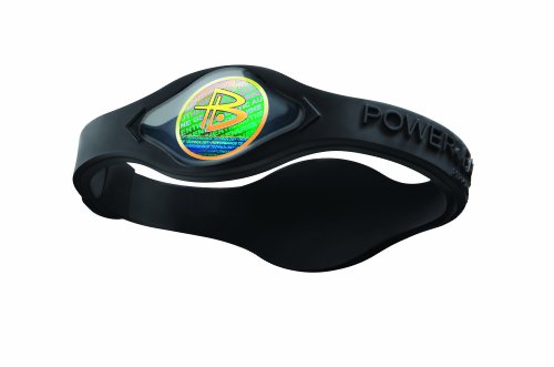 Power Balance Bracciale di silicone, Nero/Bianco