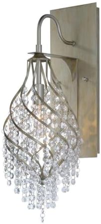 Maxim Twirl-One Light Wall Sconce-7.25 Inches Wide by 22.25 inches high-Golden Silver Finish