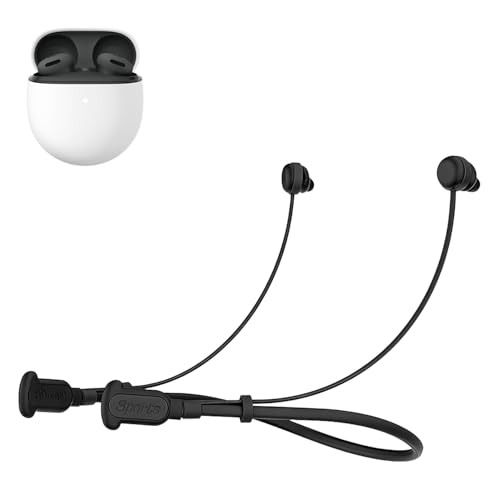 Google Pixel Buds 2a/Pro 2�p�����h�~�X�g���b�v�ANOUKAJU �X�|�[�c�\�t�g�V���R���X�g���b�v�A�N�Z�T���[�A�w�b�h�t�H�������h�~�X�g���b�v�AGoogle Pixel Buds 2a�p�A�N�Z�T���[(�u���b�N)