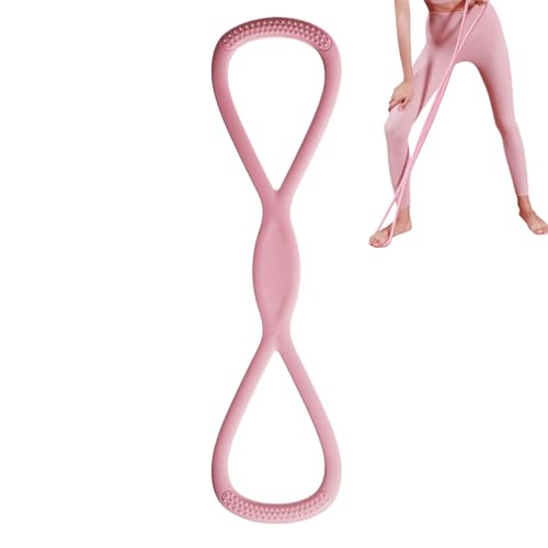 Bandas de resistencia con mango - El número 8 bandas elásticas de silicona,Equipo de entrenamiento de fuerza para brazo hombro hombro pecho piernas ejercicio
