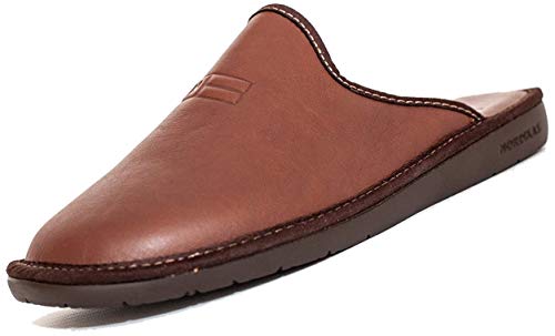 Zapatillas Nordikas Piel Hombre (44, Piel Marrón)