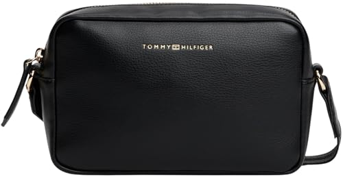 Tommy Hilfiger Bolsa para cámara TH LOGOTAPE AW0AW17689 Crossover, color negro (negro), talla única, Negro (Negro), One Size