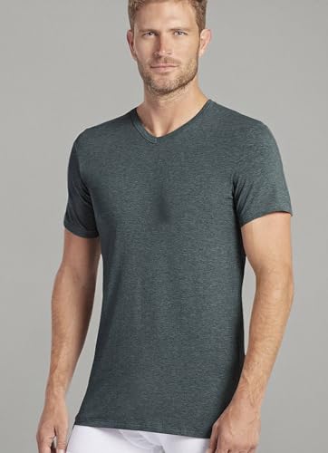 Image of Jockey Men's Undershirt Slim Fit Cotton Stretch V-Neck Undershirt - 2 Pack