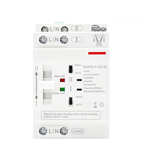 ATS commutateur de transfert automatique 2P 63A pour double alimentation électrique
