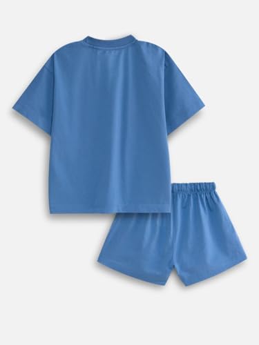 Image of Nap Chief Kids Cotton Disney Character Co ord Set for Girls, T Shirt and Shorts for Casual Wear