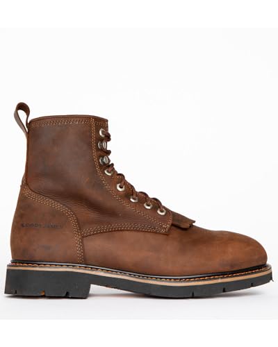 Cody James Men's 8" Mustang Lace-Up Kiltie Work Boot Composite Toe - C8p282