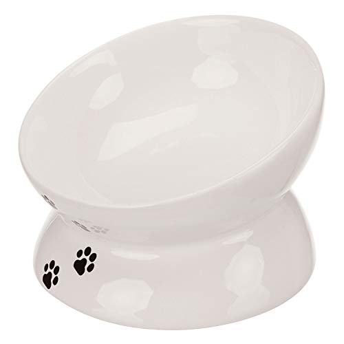 TRIXIE – Comedero de Cerámica para Gatos, 13 cm, Diseño Antideslizante, Resistente y Estable, Ideal para Alimentación Diaria, Fácil de Limpiar y Apto para Lavavajillas