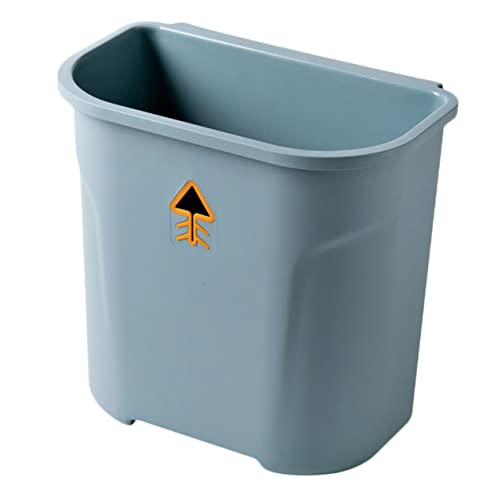 DECOMELODY Cestino Porta Spazzatura Sospeso da Parete in Plastica Ecologica Senza Coperchio per Cucina e Bagno Contenitore Compatto per Rifiuti Domestici Design Moderno e Colore Casuale