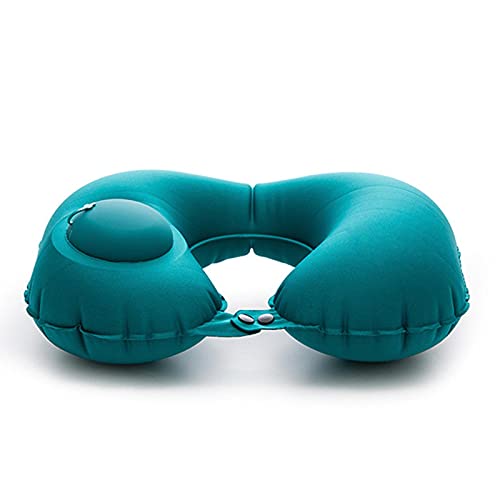 Type De Presse De Voyage en Plein Air Oreiller Gonflable Lait Soie en Forme De U éLasticité Portable Appui-têTe Pliable Oreiller d'avion Camping Train Voiture SièGe De Bureau Support De Cou Cover