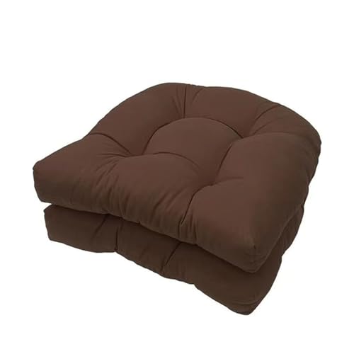 FYHTC 2 Pieces U Shaped Cushion Sofa Rattan Chair Cushion Wicker Se...