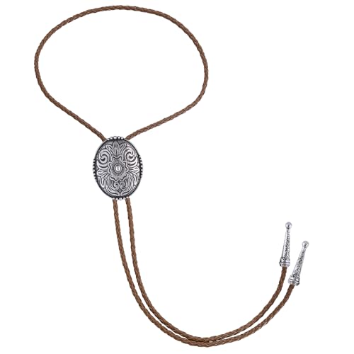 Image of Jeilwiy Bolo Tie for Men, Western Bolero Tie Cowboy Ties Native American Cowgirl Bolo Tie Accessories for Men Women